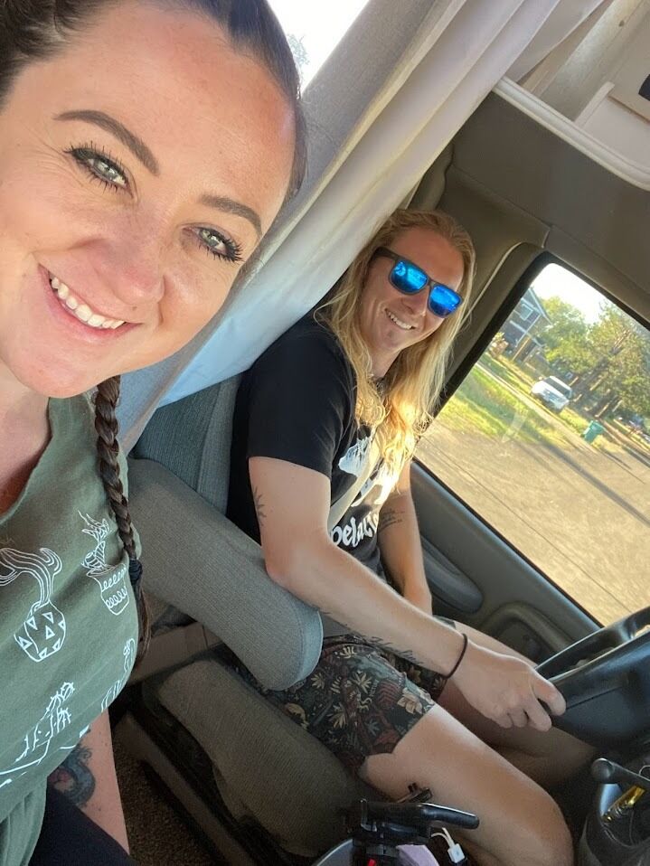Mitch took Rodney + Isla on our first camping trip in Ol' Minnie Winnie! 