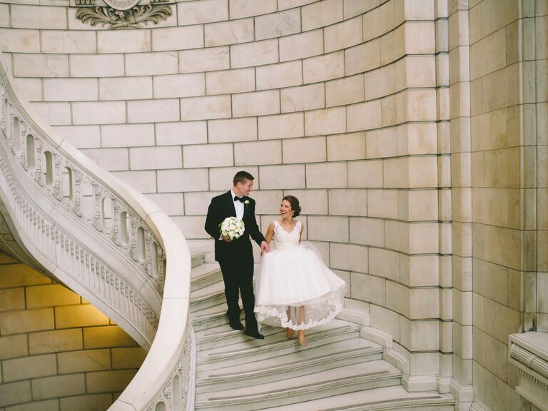 Ohio garden wedding at the Cleveland museum of art