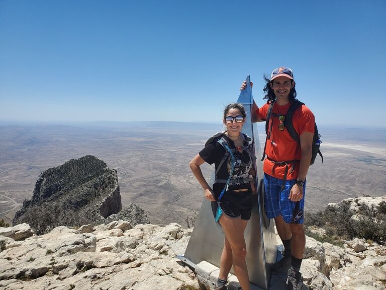 Our first road trip together included a 9 hour drive to Big Bend National Park, summiting Guadalupe Mountain, and exploring Carlsbad Caverns in New Mexico.
