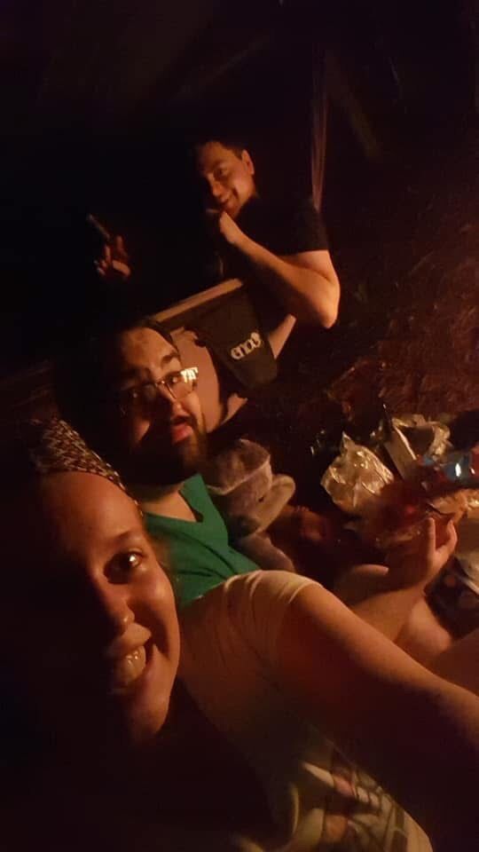 Camping out on a trail in the Andrew Jackson State Park