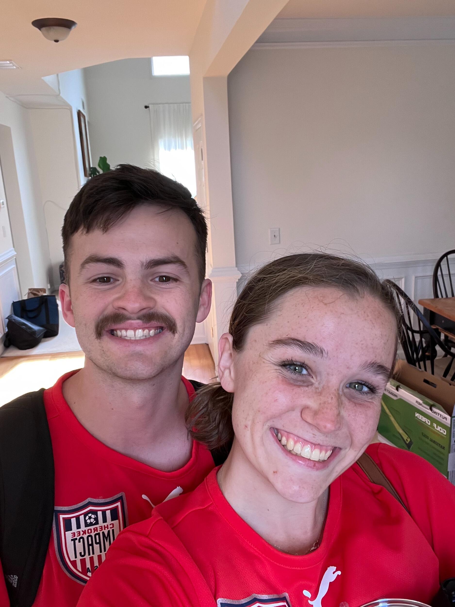 Our first soccer game together! This past fall we were in an adult league together and spent lots of time at the fields! 