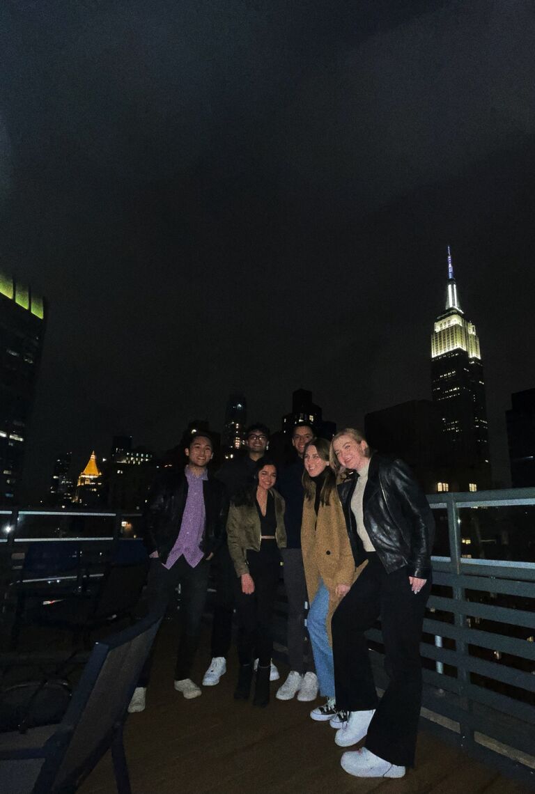 Sarika and Chand take a bite out of the Big Apple