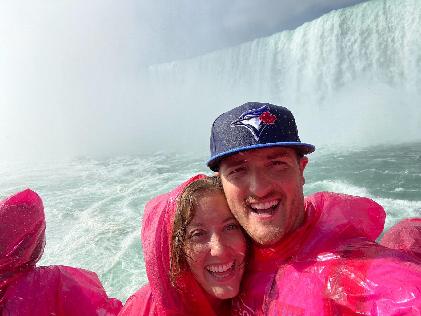 Falling in love rocks! Celebrating 2 years of loooove at Niagara Falls in Canada