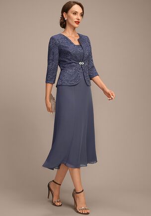Celebrate this proud and beautiful milestone in the JJ's House Jenavi A-line Square Lace Mother of the Bride Dress! Designed with elegant details and a sophisticated silhouette, this gorgeous outfit ensures you look stunning and feel confident as you witness your child's unforgettable day.