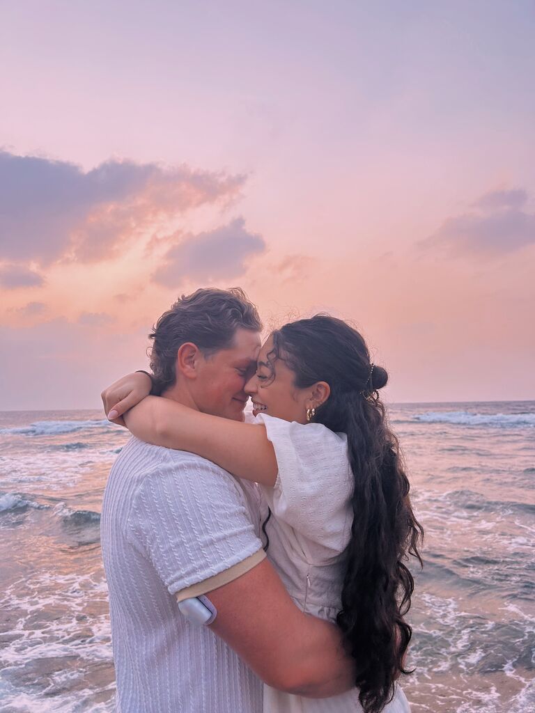 Photos on the Sunabi Sea Wall in Okinawa, Japan - just one day before he proposed, and I had no idea what was coming!