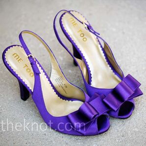 purple bridal shoes