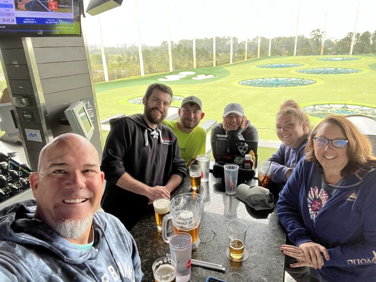 TopGolf with the Hedtkes and Chitticks