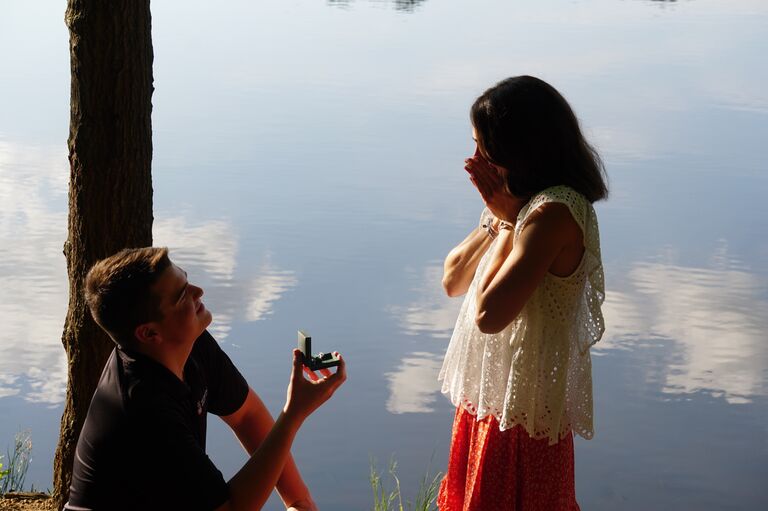 She said YES!!! We're counting down the days until Mr. and Mrs., and we are looking forward to sharing our special day with you!