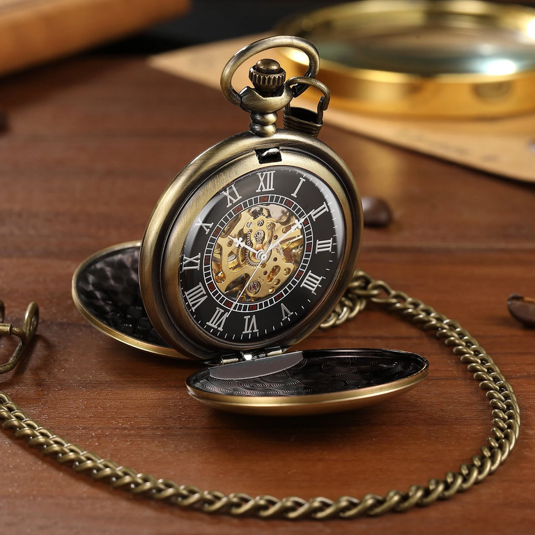 Engraved pocket watch