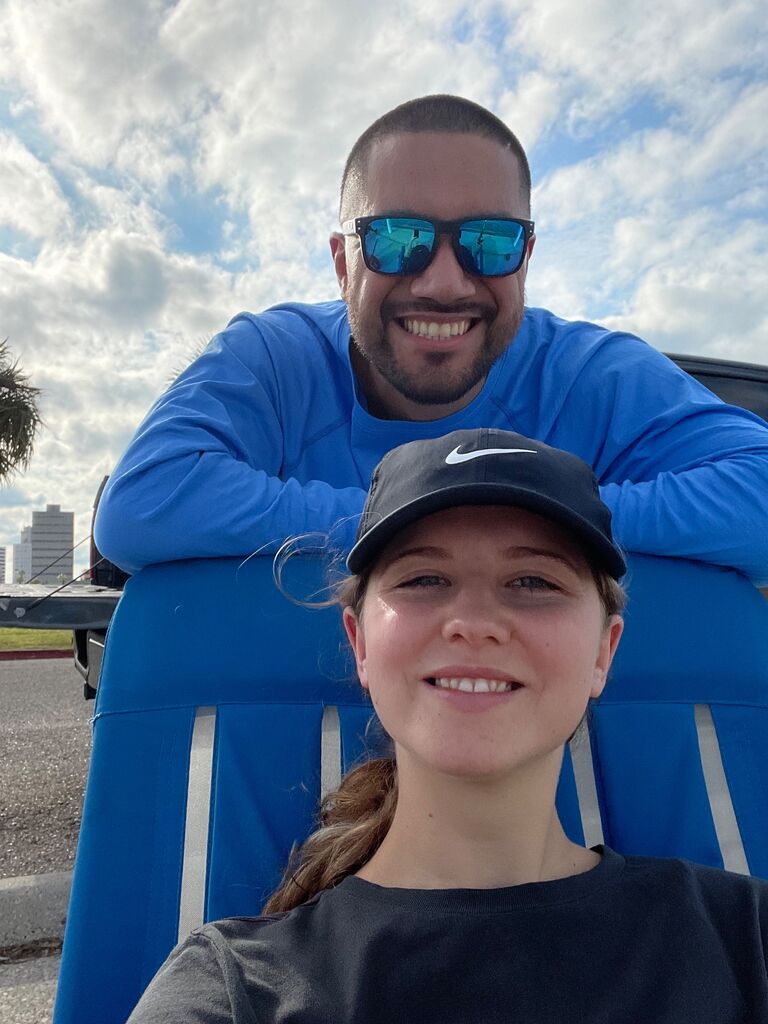 A day off spent fishing during our first travel contract in Corpus Christi , TX.
