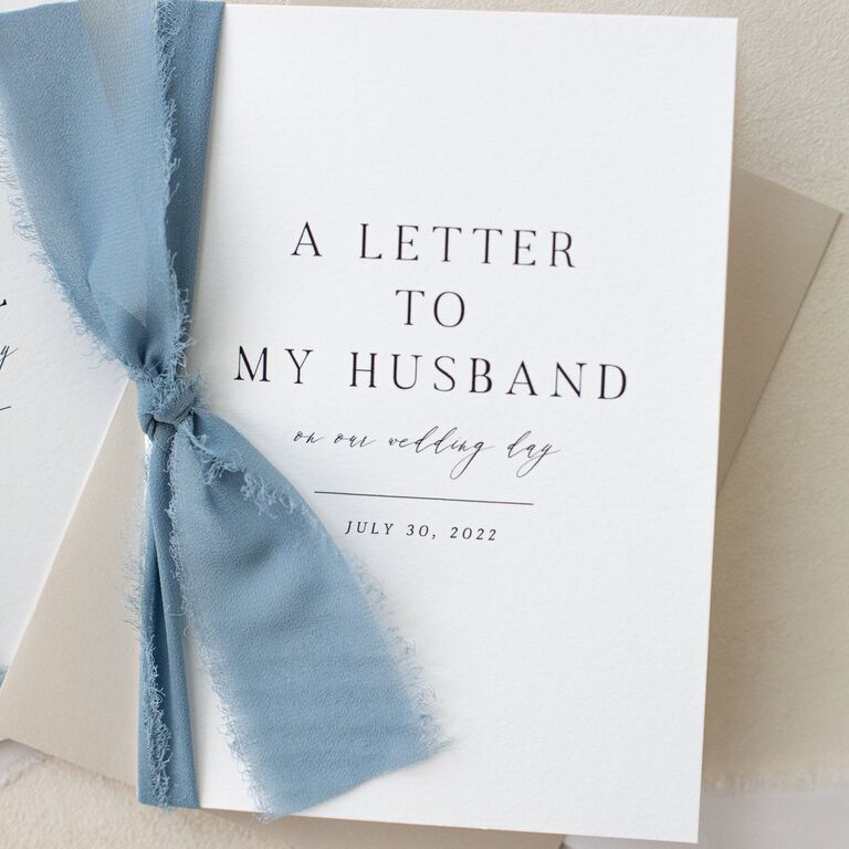 Personalized letter exchange gift idea for husband