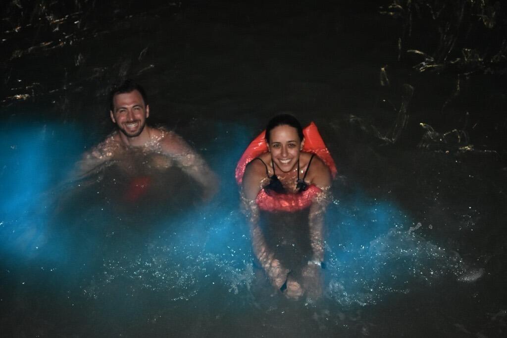“Lighting Up” each others lives our a bioluminescent swim