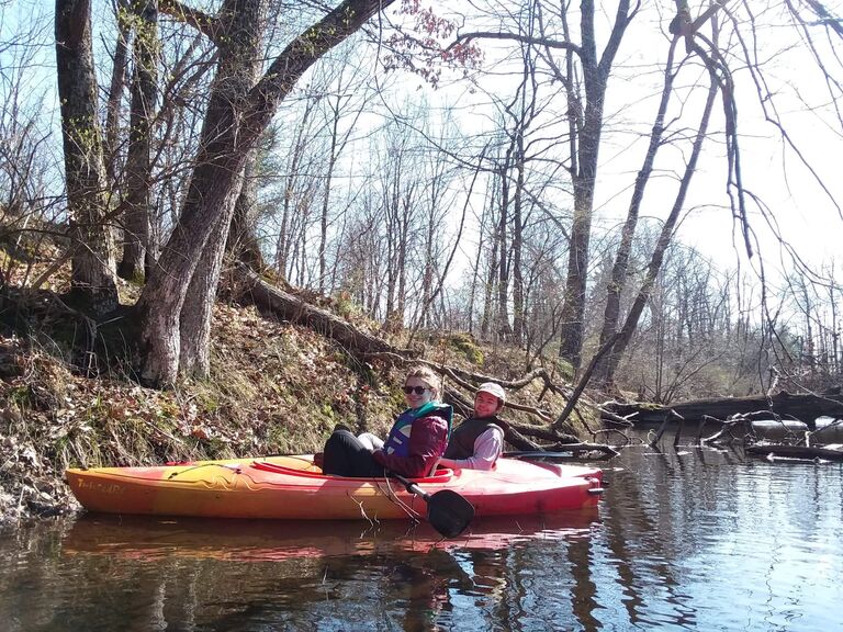 During Covid, Tyler and I would kayak to help get out of the house.