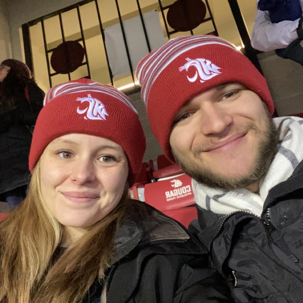 Sam's first Apple Cup (go cougs!)