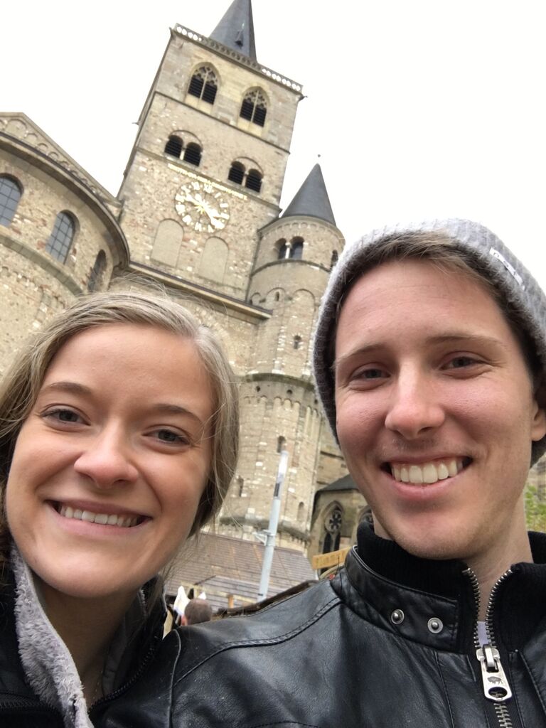 Showing Kaylor around Germany for the first time.