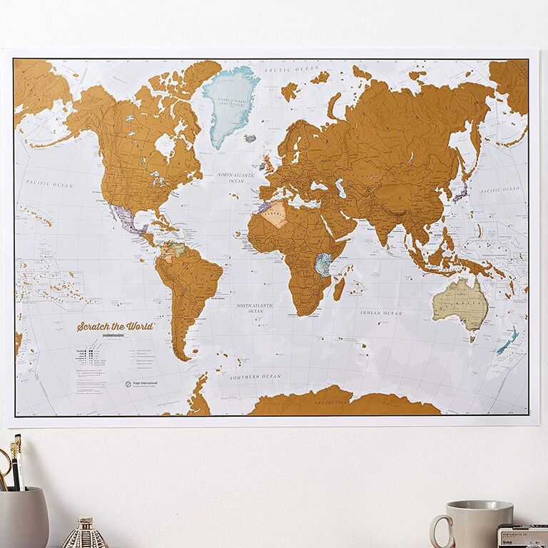 Interactive world map brother-in-law gift