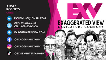 The Exaggerated View Caricature Company - Caricaturist - Houston, TX - Hero Main