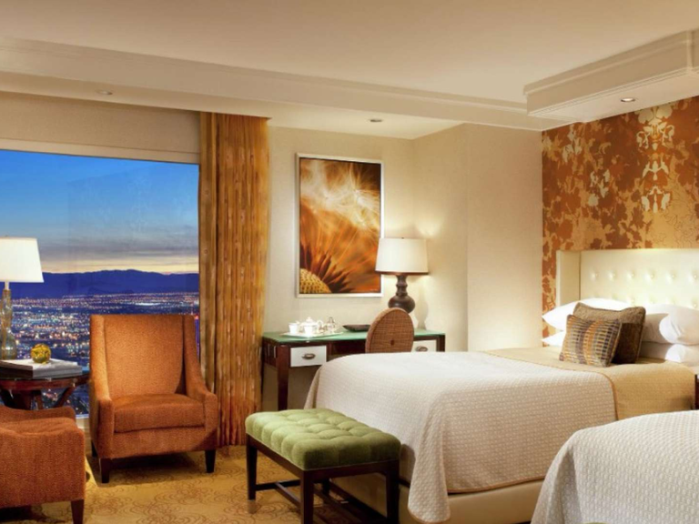 A golden suite in The Bellagio in Las Vegas, Nevada