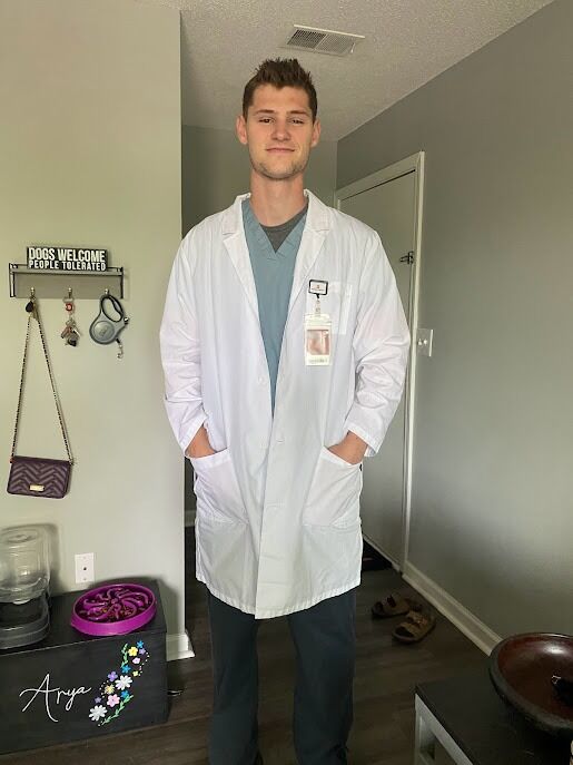 Cameron's first day of PT school!