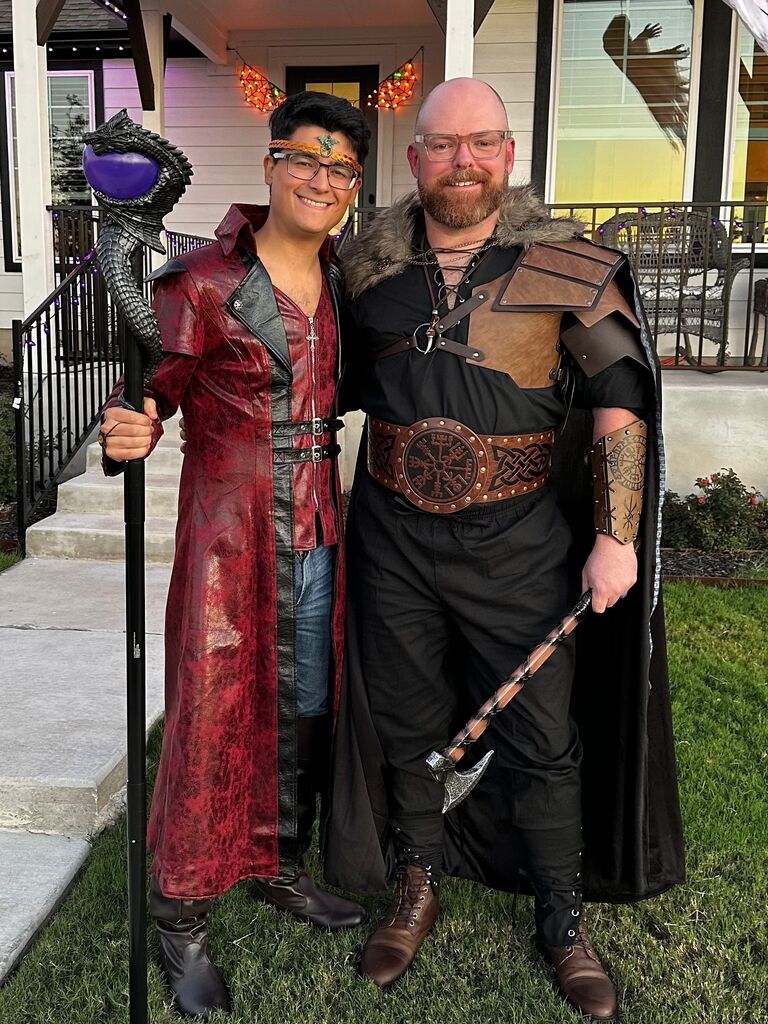First time handing out candy for Halloween.