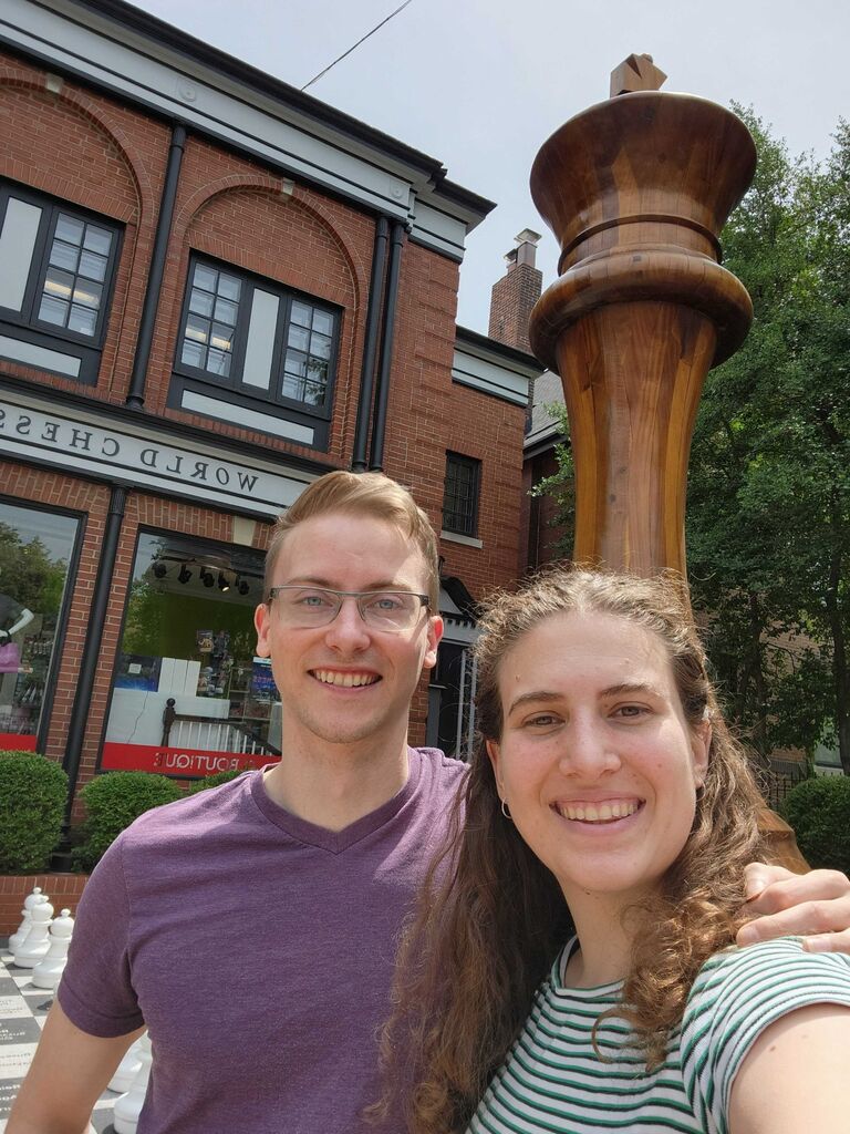 While visiting Leah, my sister, in St. Louis we stopped to see the Chess Hall of Fame.