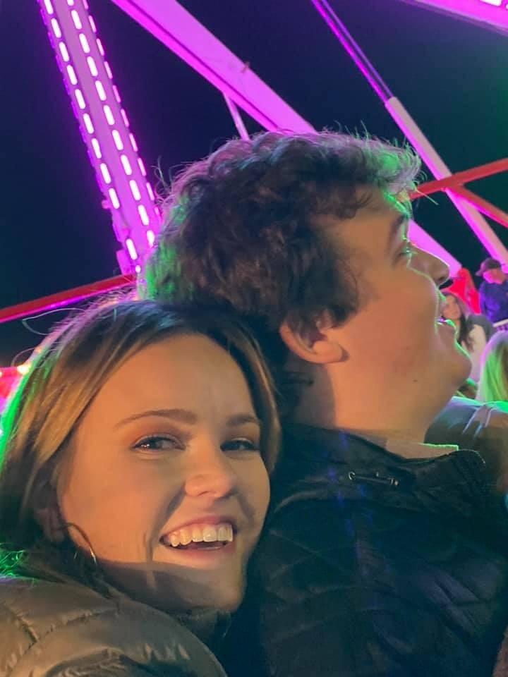 Sophomore Year of college at the Peanut Festival. 