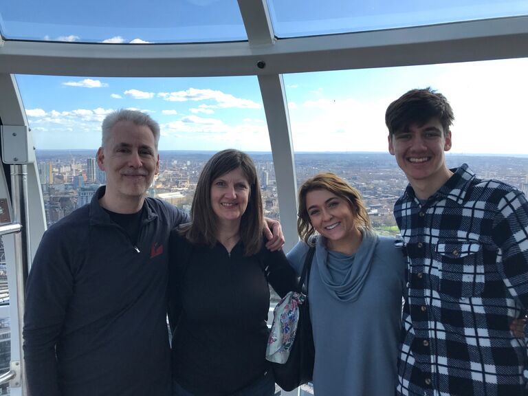 Overseas distance is hard...Zach, Brenda, and Michael just had to come visit Enya in London for spring break! 