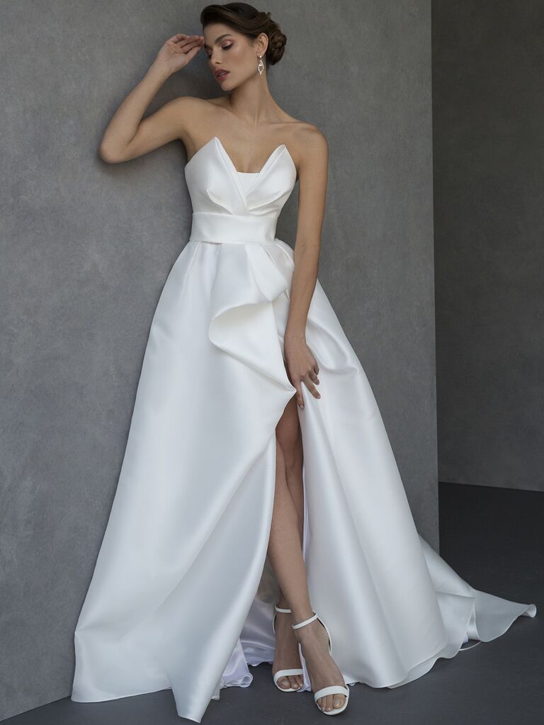 architectural wedding dress