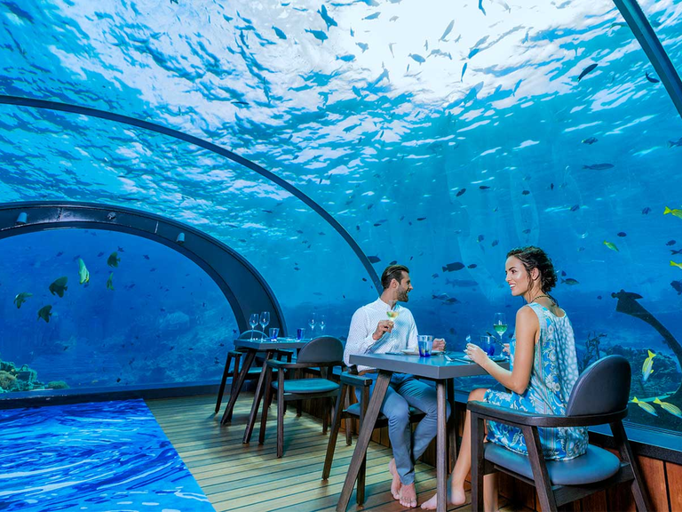 An unbelievable romantic dining experience at Hurawalhi Island Resort