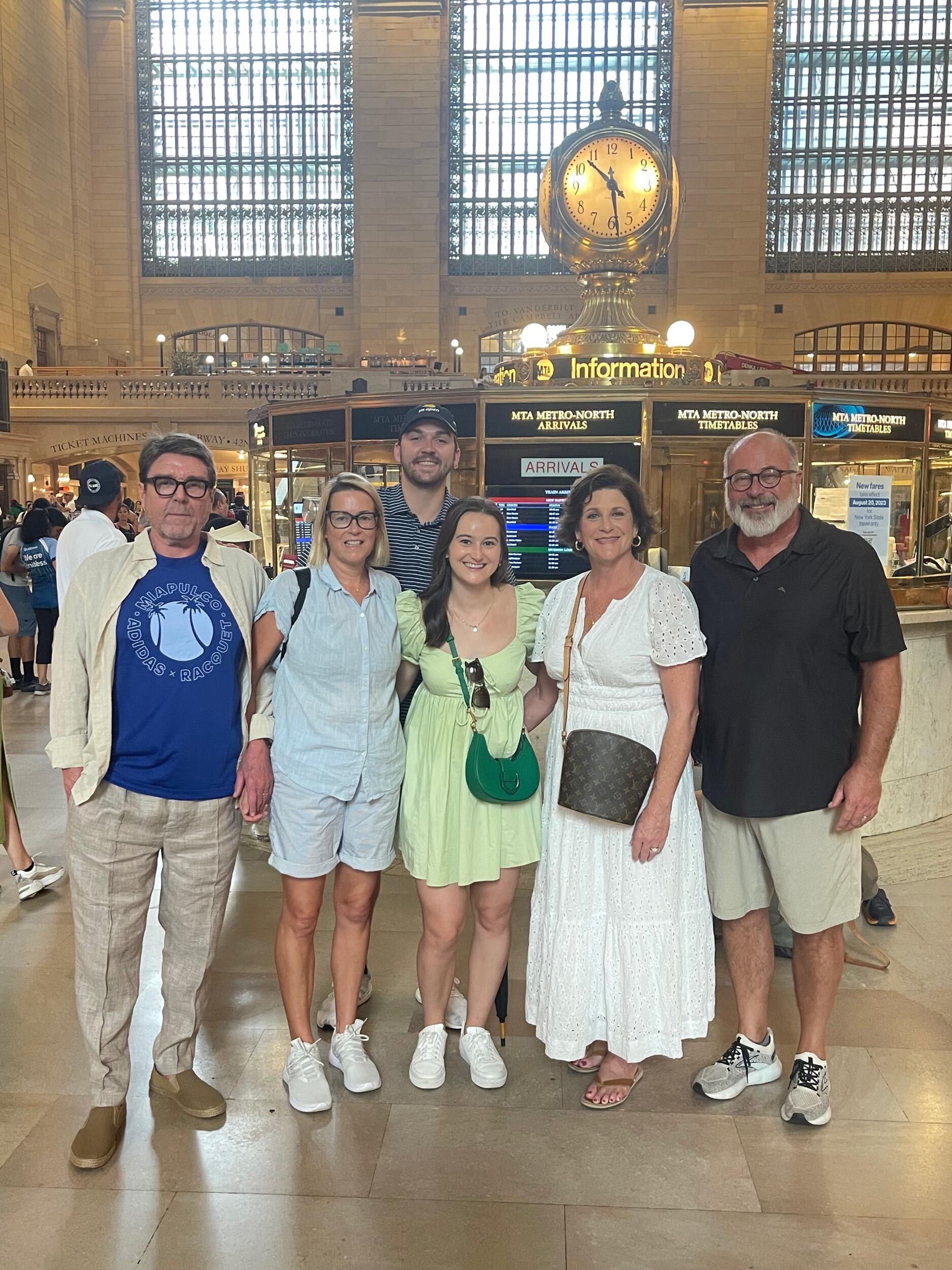 Our parents meet for the US Open tennis tournament in NYC on our second anniversary.