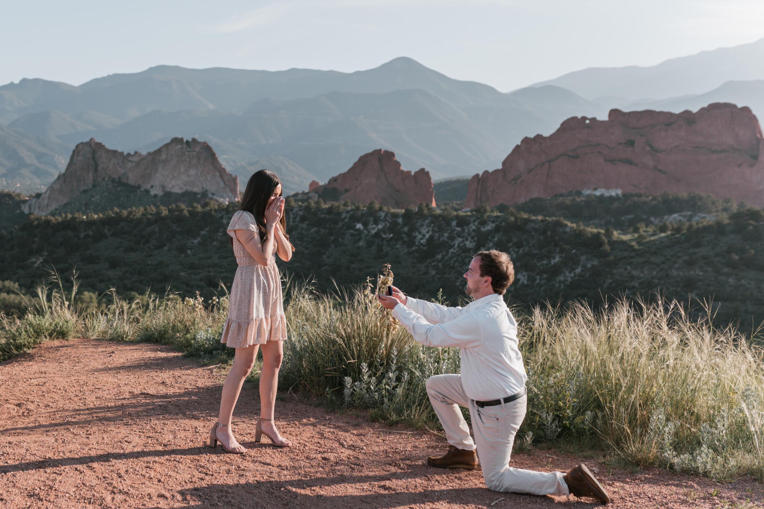 Little did Emily know, Collin had reached out to the photographer and set up a surprise engagement!