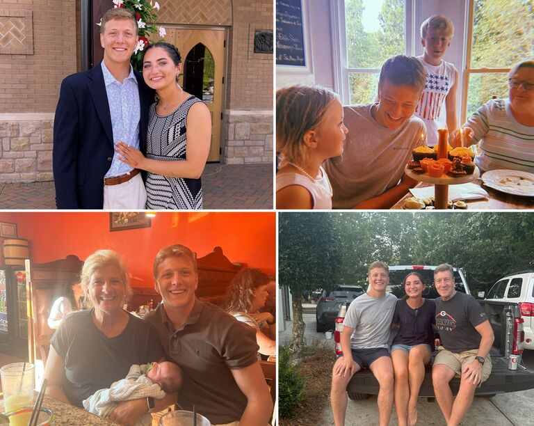 At the end of summer, Katie traveled to Cumming, Georgia to meet Mark's family. As an only child, Katie was a bit shocked by the massive Metz family, but she loved it! The trip was filled with a Baptism, playing with nieces and nephews at the waterpark, Mark's birthday, and playing games.