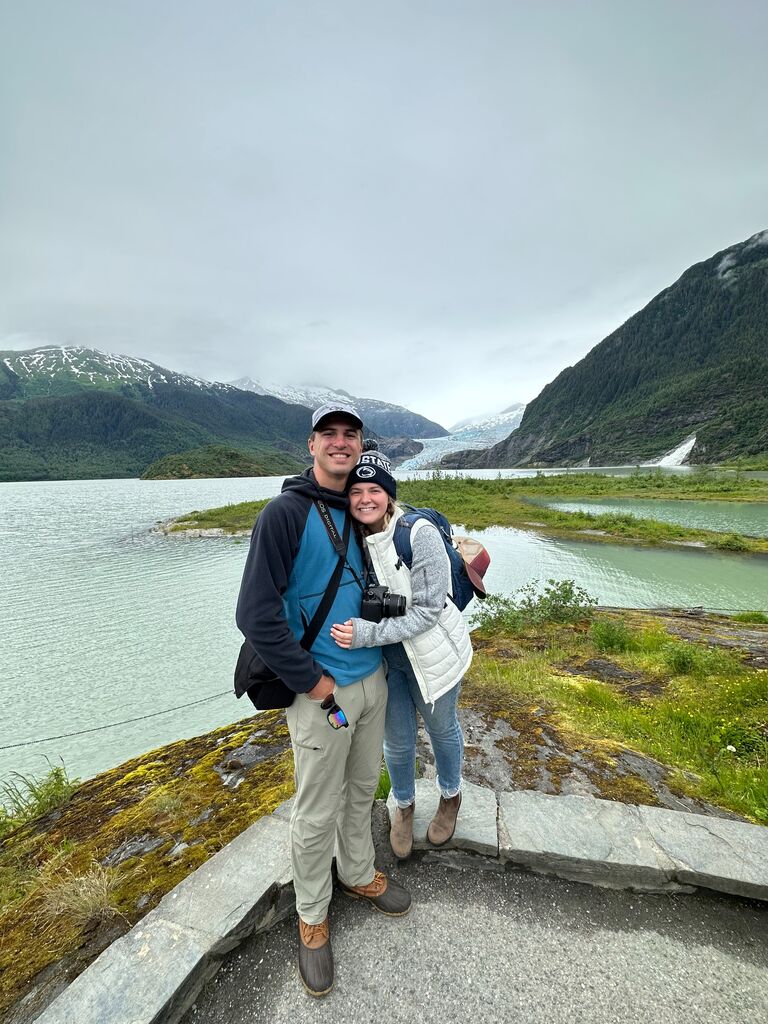 Alaska trip with Drew's family! Bailey was really anxious for a proposal at this point. Happy 75th birthday Gma & Gpa!