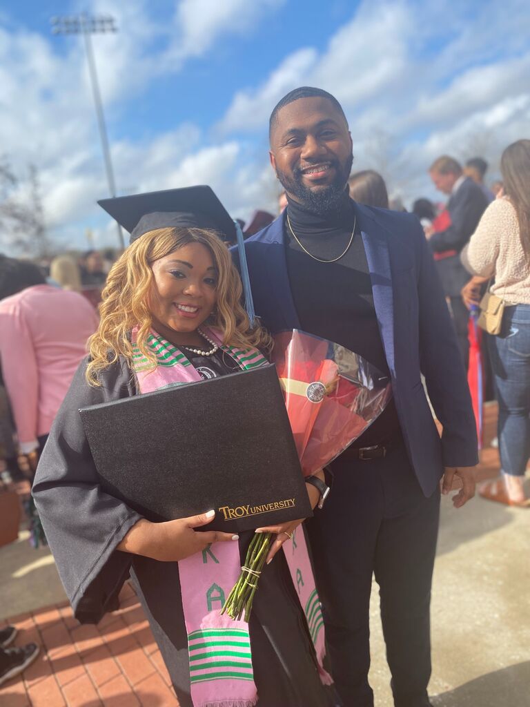 1 year later, Jaelin graduated from Troy University with her Bachelor’s of Science in Elementary Education, and moved to Panama City, Florida to work as an elementary school teacher. 