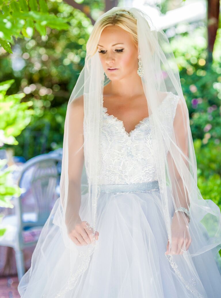 Blue Wedding Dress Inspiration from Real Brides