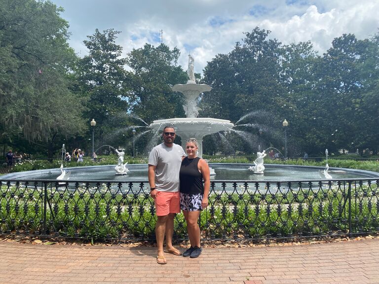 Savannah, GA! We took in all the history via ghost tour and bike tour! 