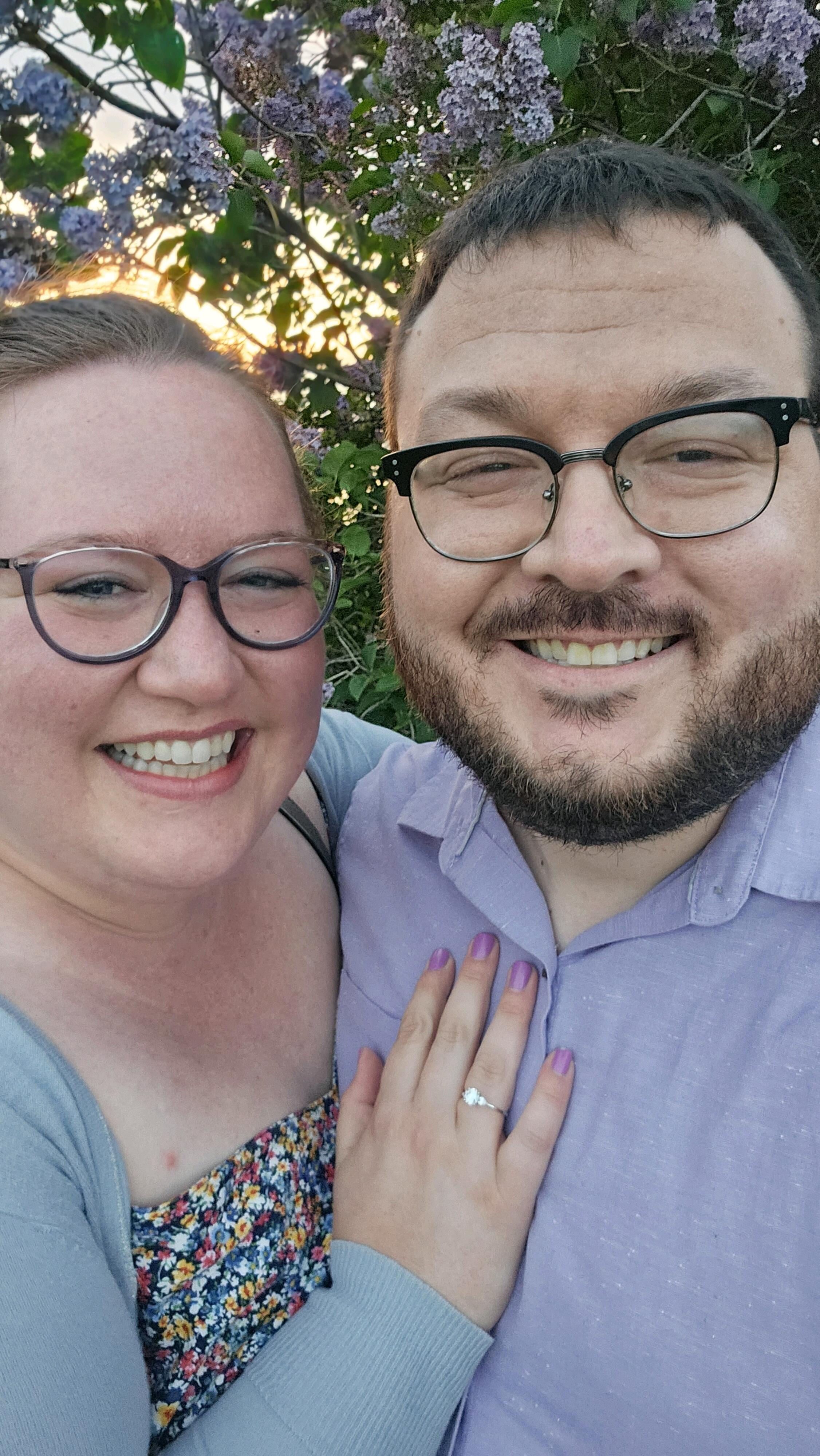 Nick proposes on a Memorial Day weekend trip to Door County. After an amazing dinner, Nick has impeccable timing and pops the question at sunset on the waterfront. Spoiler alert: Abby said yes! 