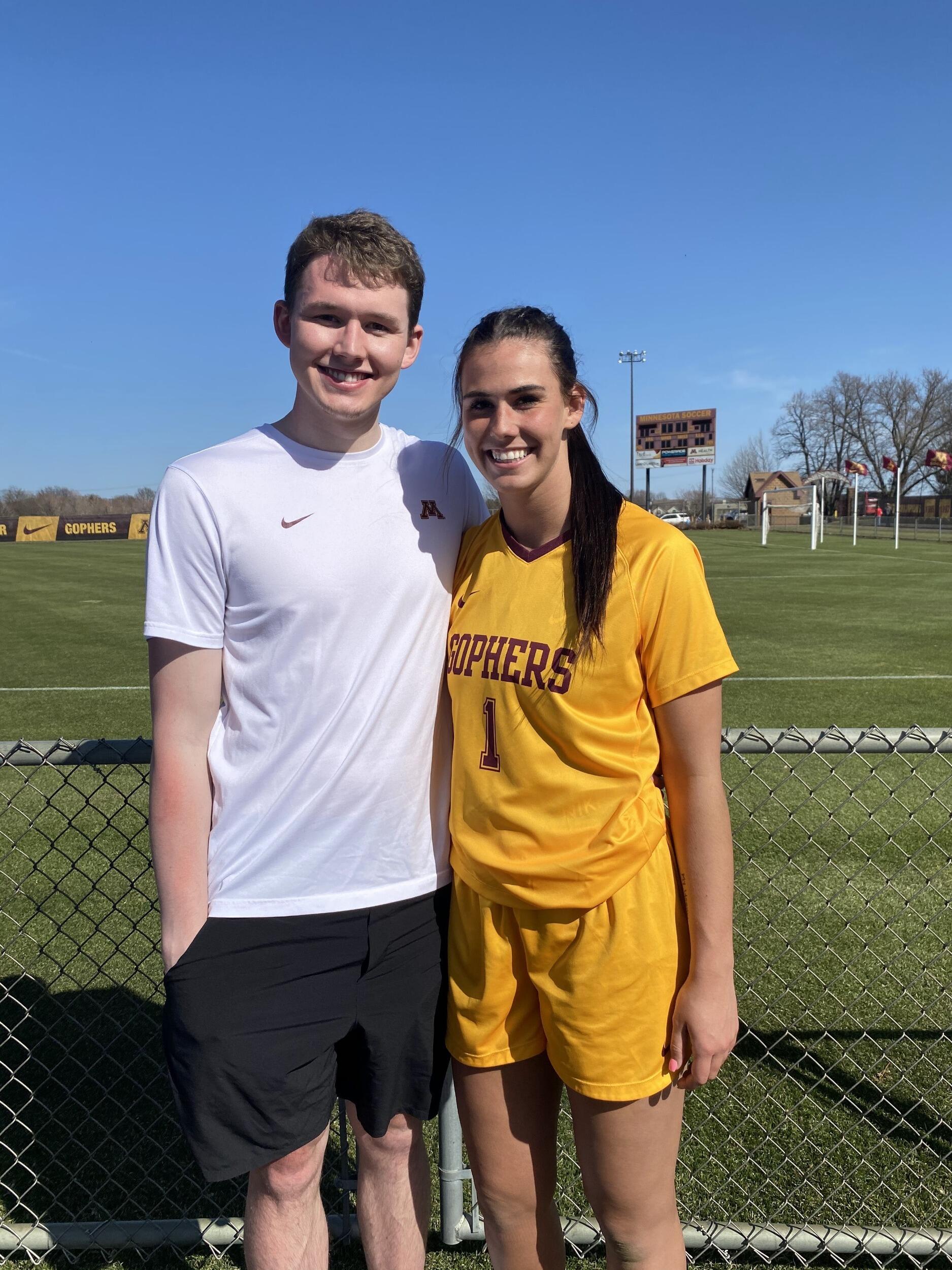 Maddie's senior season got pushed to the Spring because of COVID.