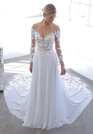 enzoani long sleeve wedding dress