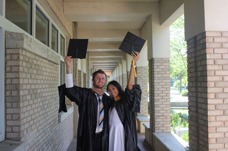 They graduated with their master’s degrees and began their careers.