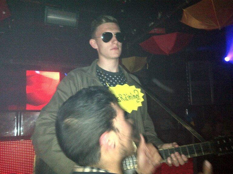 Declan during University freshers.