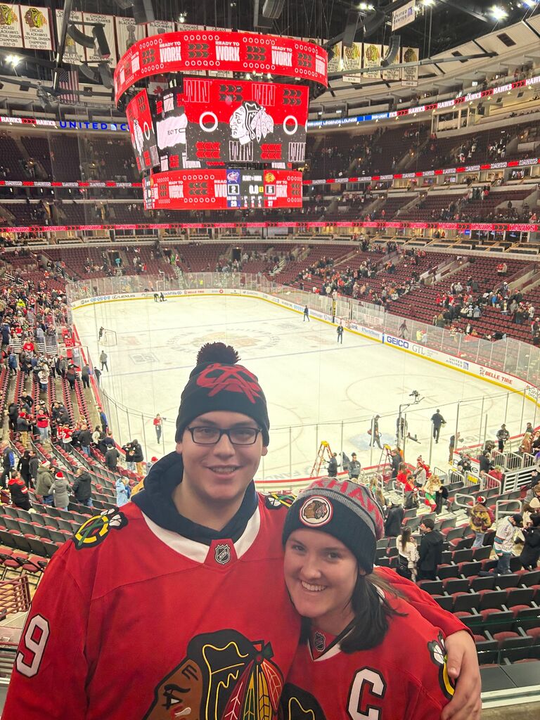 Finally went to a Hawks game together