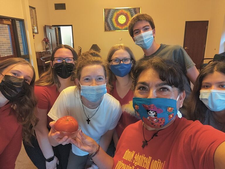 It all started with the festivals. This is our first festival (the Tomato Festival). We also had a Hot Dog Festival, Bagel Festival, and many more. At our fun festivals we would just eat the food that it was named after.
