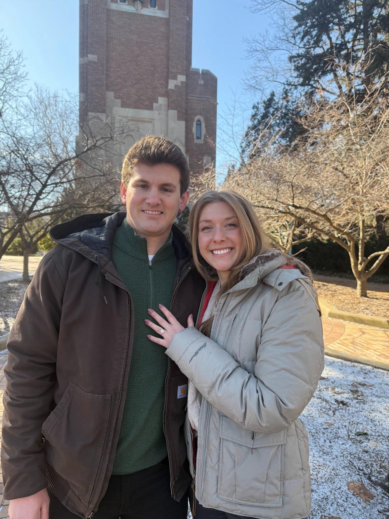 She said yes! In John's words, "I have loved you for almost ten years and I cannot wait to love you forever."