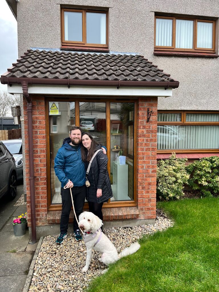 We bought a home together in Dalgety Bay! We loved this house but we didn't stick around for long!