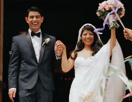 Watch When Their Brides Walk Down the Aisle