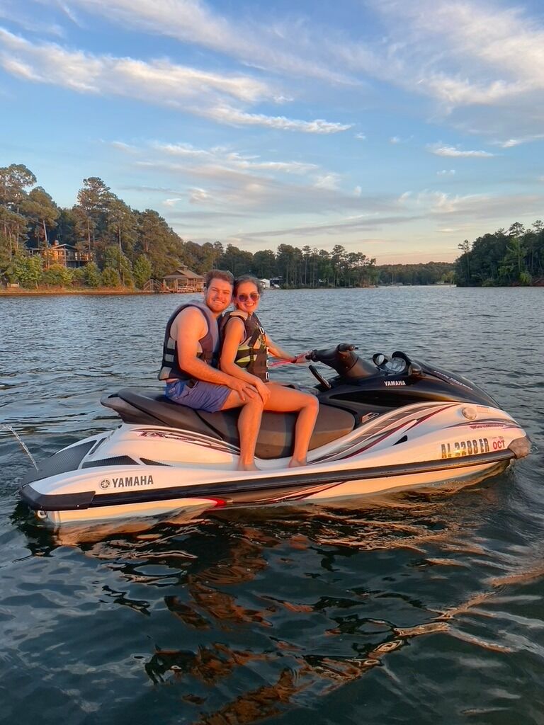 Cason and Sophie both love to be at the lake and on the water. They spend many summer days out on the boat or jet ski.
