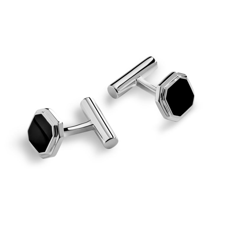 Onyx cuff links