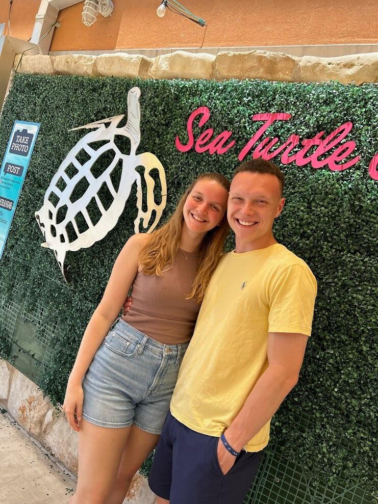 Nick's first time at South Padre Island and we went to the Sea Turtle Rescue