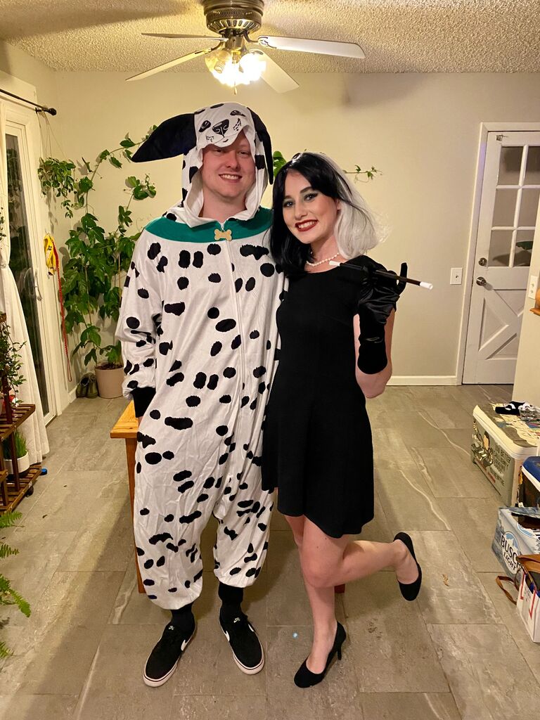 We celebrated Halloween together dressed up as a Dalmatian and Cruella Deville!
